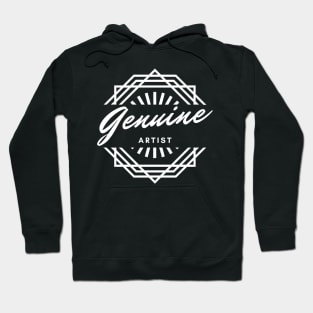 Genuine Artist Logo Style Design Hoodie